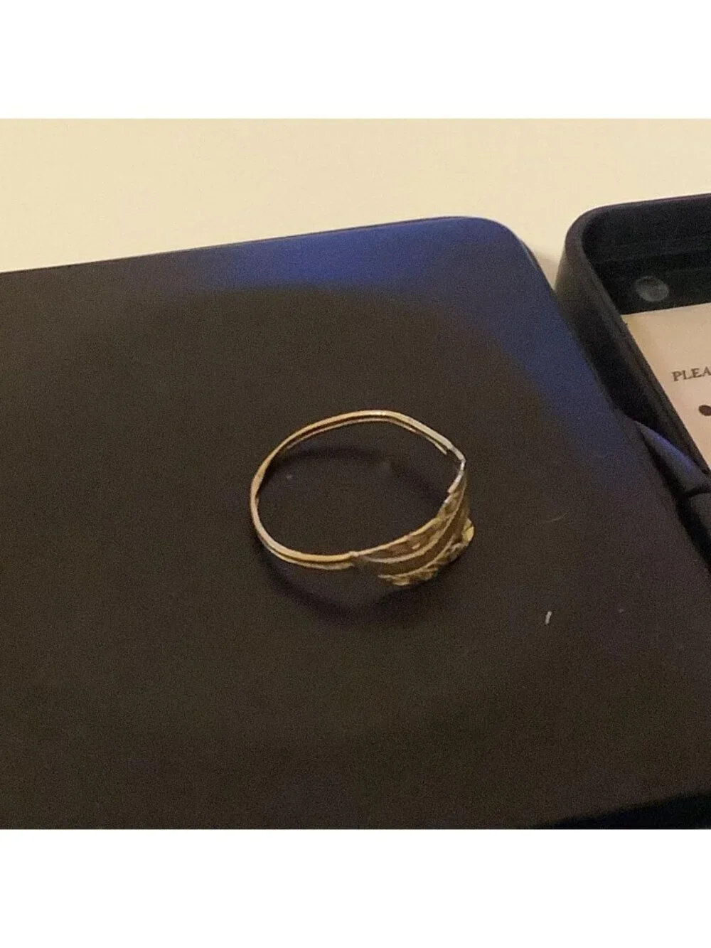 14k Solid Yellow Gold Size 6/7 Vintage Women’s Ring, 0.9g